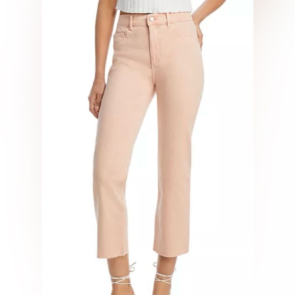 DL1961 Patti Straight High-Rise Vintage Ankle Bellini Raw Jeans Women's 32 NWOT